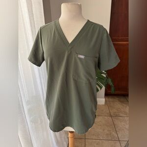 Figs Sage Green Scrub Top‎ nurse scrubs